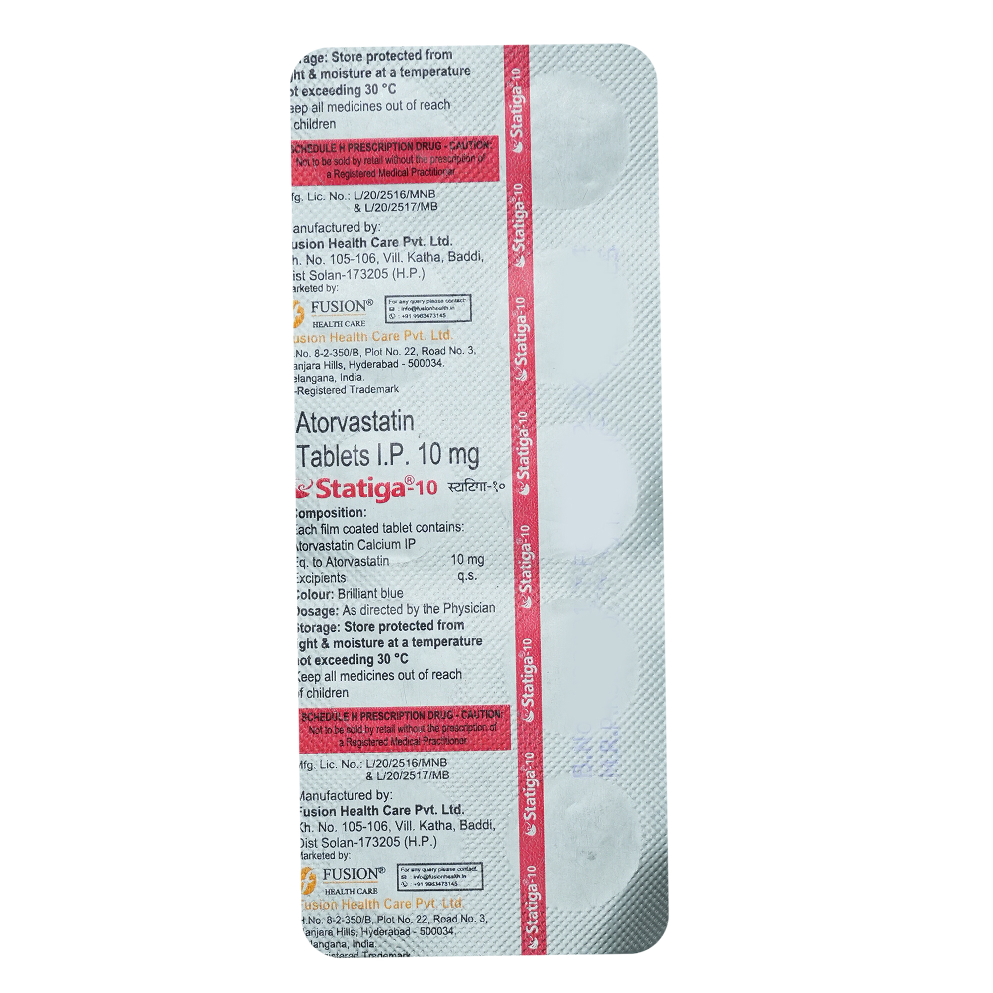 Statiga-10 Tablet 10's, Pack of 10 TABLETS Statiga-10 Tablet 10's, Pack of 10 TABLETS