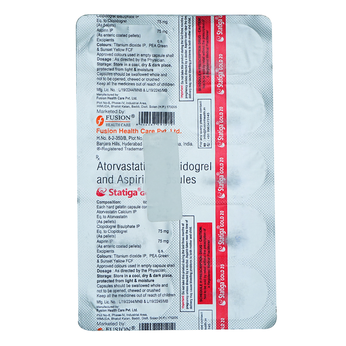 Statiga Gold 20 Capsule 10's, Pack of 10 CAPSULES Statiga Gold 20 Capsule 10's, Pack of 10 CAPSULES