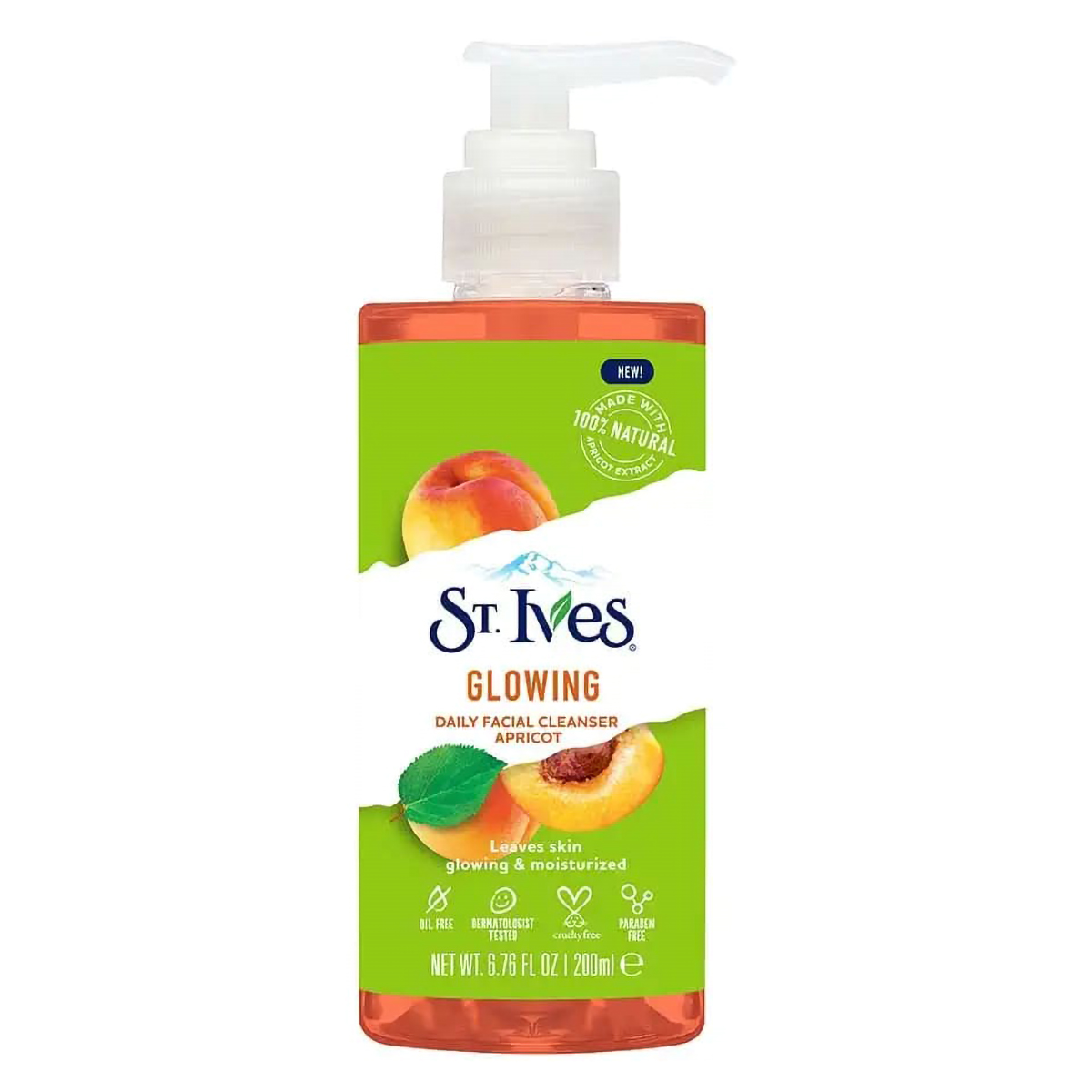 St. Ives Glowing Apricot Daily Facial Cleanser 200 ml | 100% Natural Apricot Extract | Removes Oil, Dirt & Impurities | Gives Moisturised & Glowing Skin, Pack of 1 St. Ives Glowing Apricot Daily Facial Cleanser 200 ml | 100% Natural Apricot Extract | Removes Oil, Dirt & Impurities | Gives Moisturised & Glowing Skin, Pack of 1