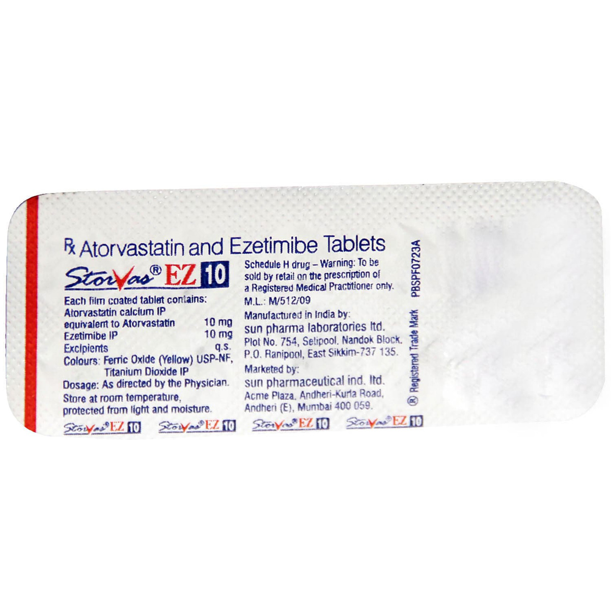 Storvas EZ 10 Tablet 10's, Pack of 10 TABLETS Storvas EZ 10 Tablet 10's, Pack of 10 TABLETS