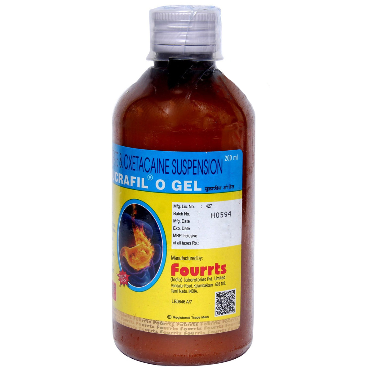 Sucrafil O Gel Suspension 200 ml, Pack of 1 Sucrafil O Gel Suspension 200 ml, Pack of 1