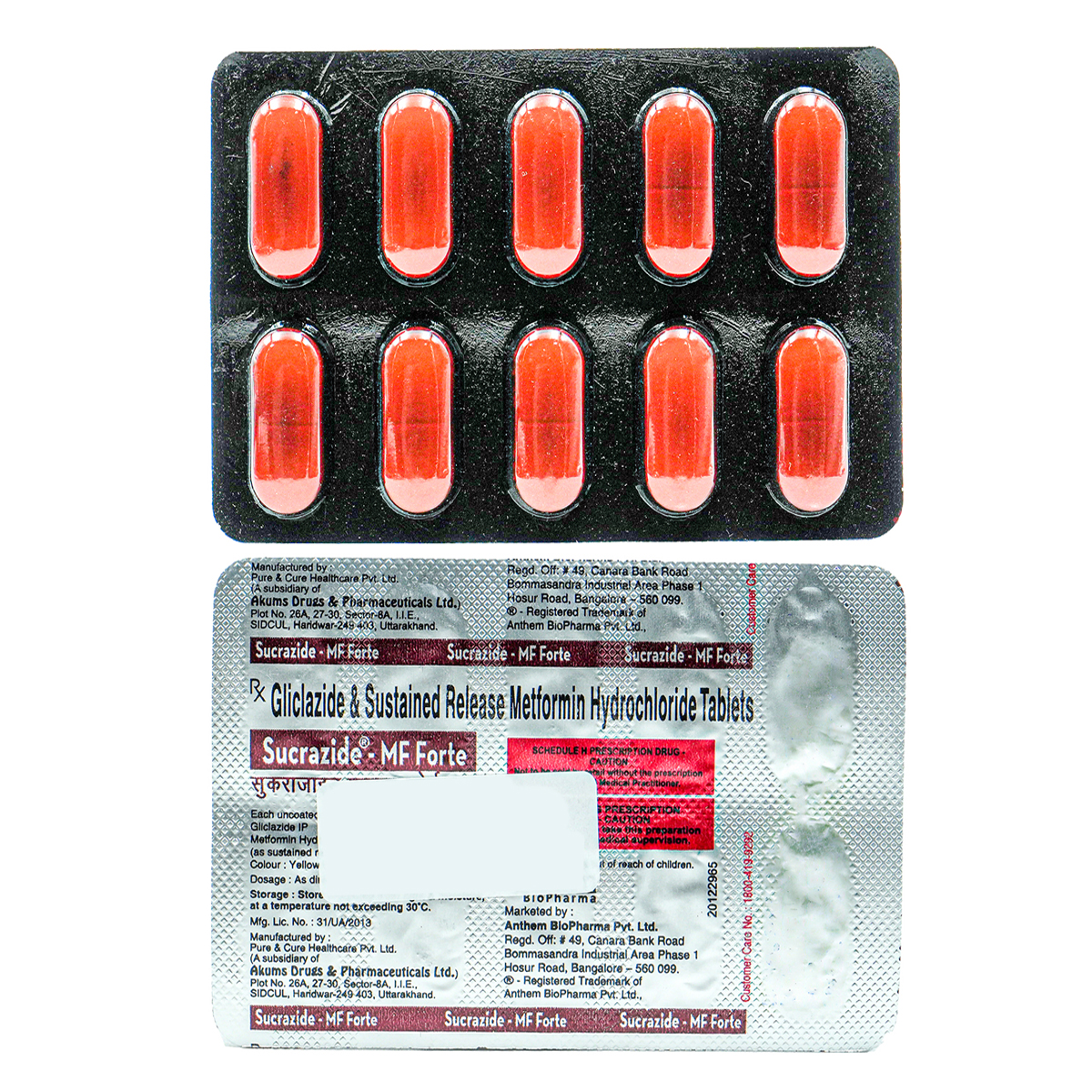 Sucrazide-MF Forte Tablet 10's, Pack of 10 TabletS Sucrazide-MF Forte Tablet 10's, Pack of 10 TabletS