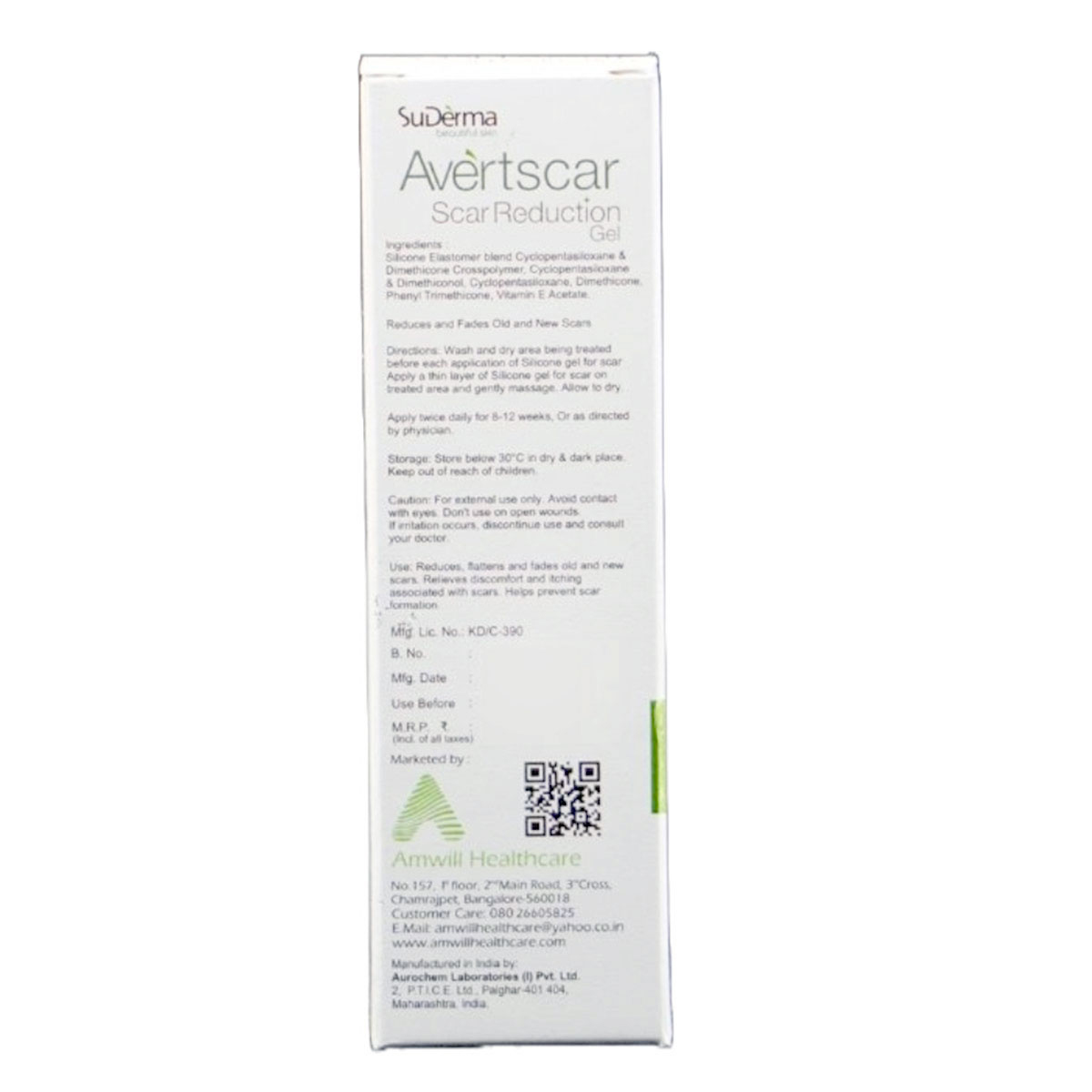 Suderma Avertscar Scar Reduction Gel 25 gm, Pack of 1 Suderma Avertscar Scar Reduction Gel 25 gm, Pack of 1