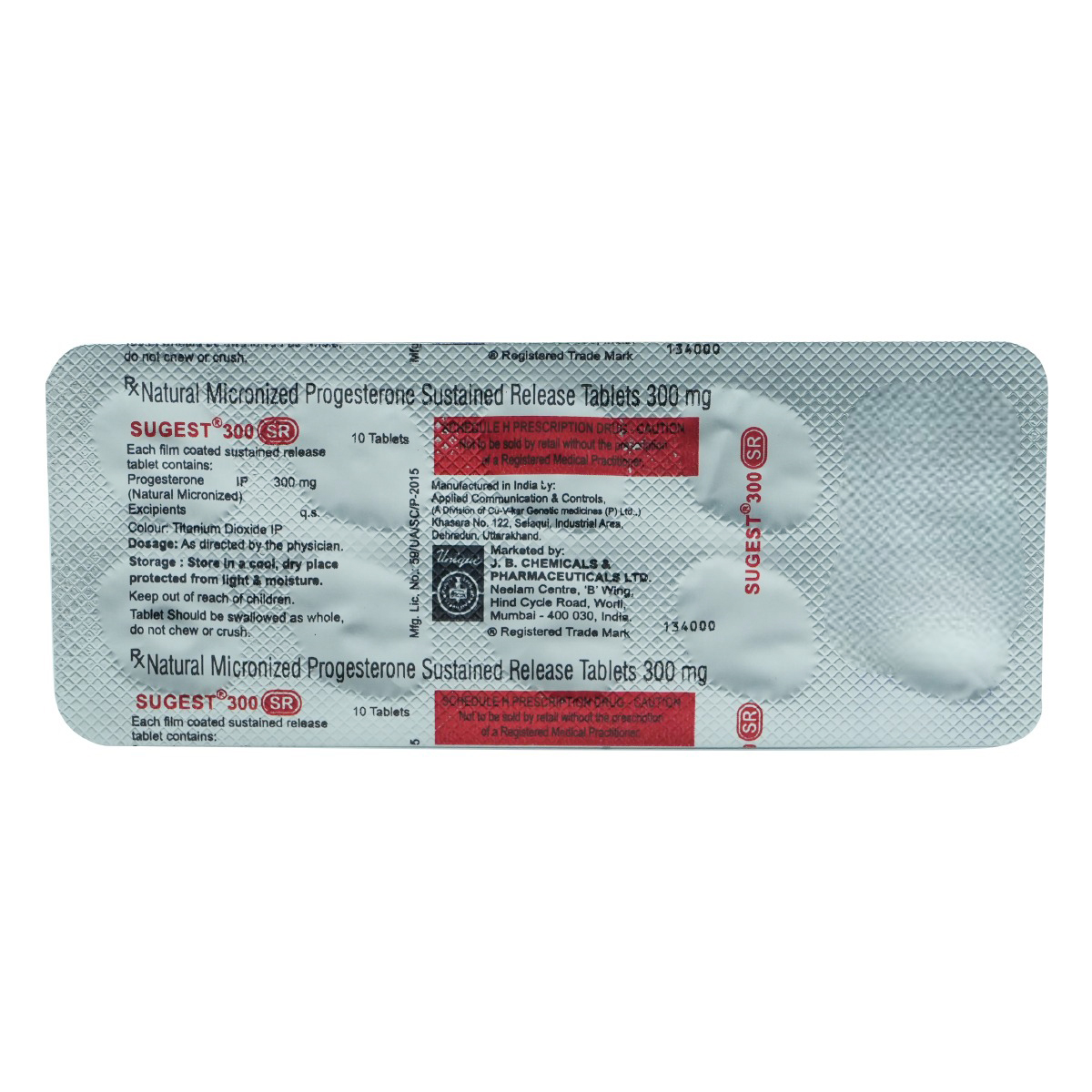 Sugest-SR 300 mg Tablet 10's, Pack of 10 TabletS Sugest-SR 300 mg Tablet 10's, Pack of 10 TabletS