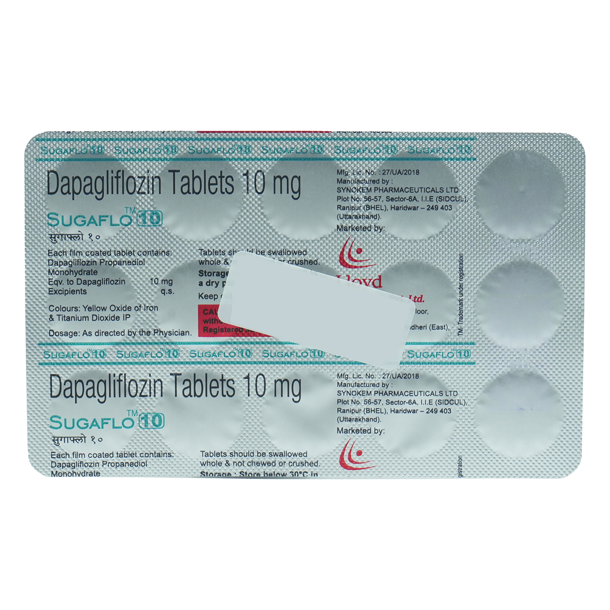 Sugaflo 10 Tablet 15's, Pack of 15 TabletS Sugaflo 10 Tablet 15's, Pack of 15 TabletS