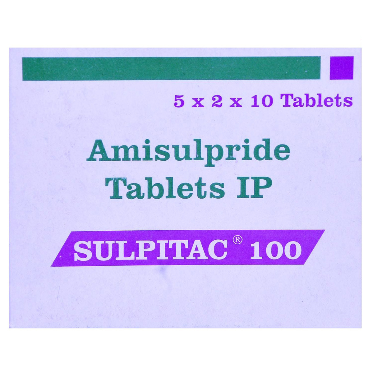 Sulpitac 100 Tablet 10's, Pack of 10 TABLETS Sulpitac 100 Tablet 10's, Pack of 10 TABLETS