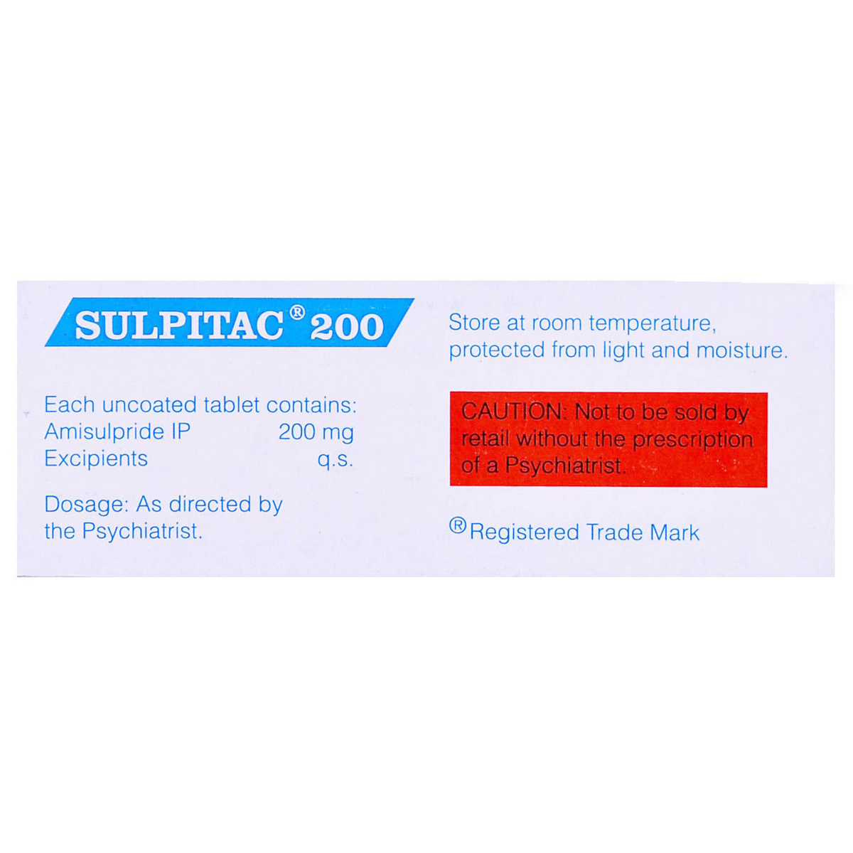 Sulpitac 200 Tablet 10's, Pack of 10 TABLETS Sulpitac 200 Tablet 10's, Pack of 10 TABLETS