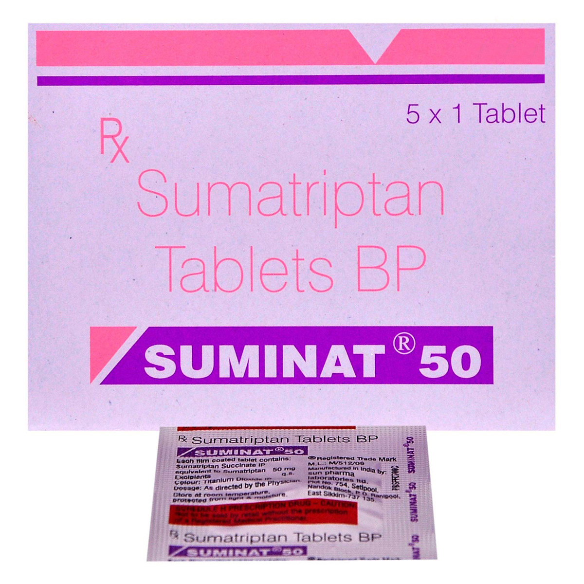 Suminat 50 Tablet 1's, Pack of 1 TABLET Suminat 50 Tablet 1's, Pack of 1 TABLET