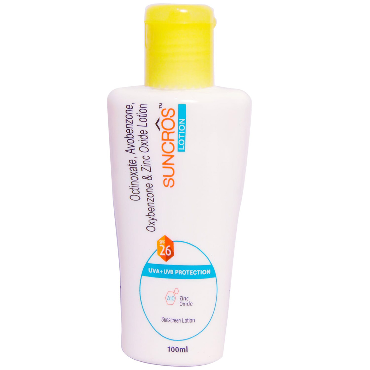 Suncros Sunscreen Spf 26 Lotion 100 ml, Pack of 1 LOTION Suncros Sunscreen Spf 26 Lotion 100 ml, Pack of 1 LOTION