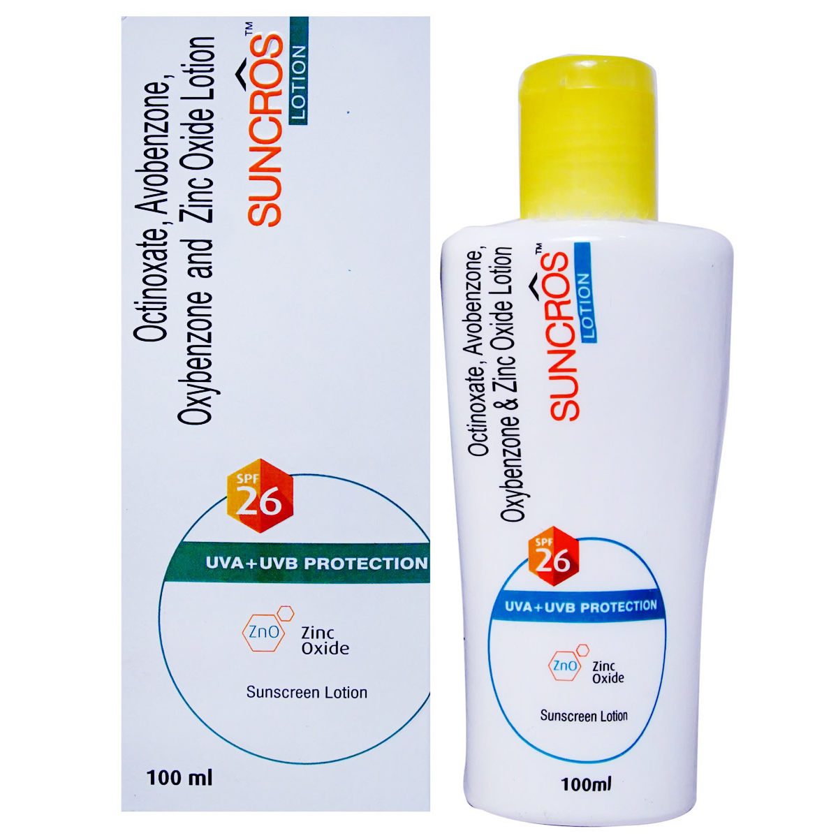 Suncros Sunscreen Spf 26 Lotion 100 ml, Pack of 1 LOTION Suncros Sunscreen Spf 26 Lotion 100 ml, Pack of 1 LOTION