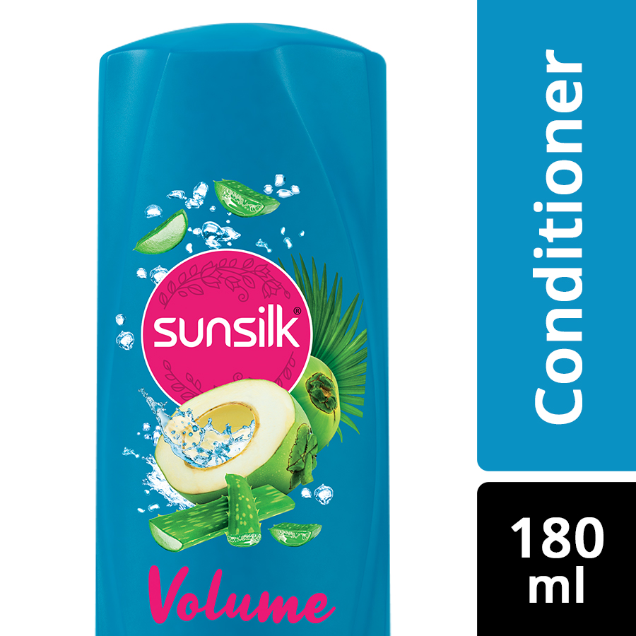 Sunsilk Coconut & Aloe Vera Volume Hair Conditioner, 180 ml, Pack of 1 Sunsilk Coconut & Aloe Vera Volume Hair Conditioner, 180 ml, Pack of 1