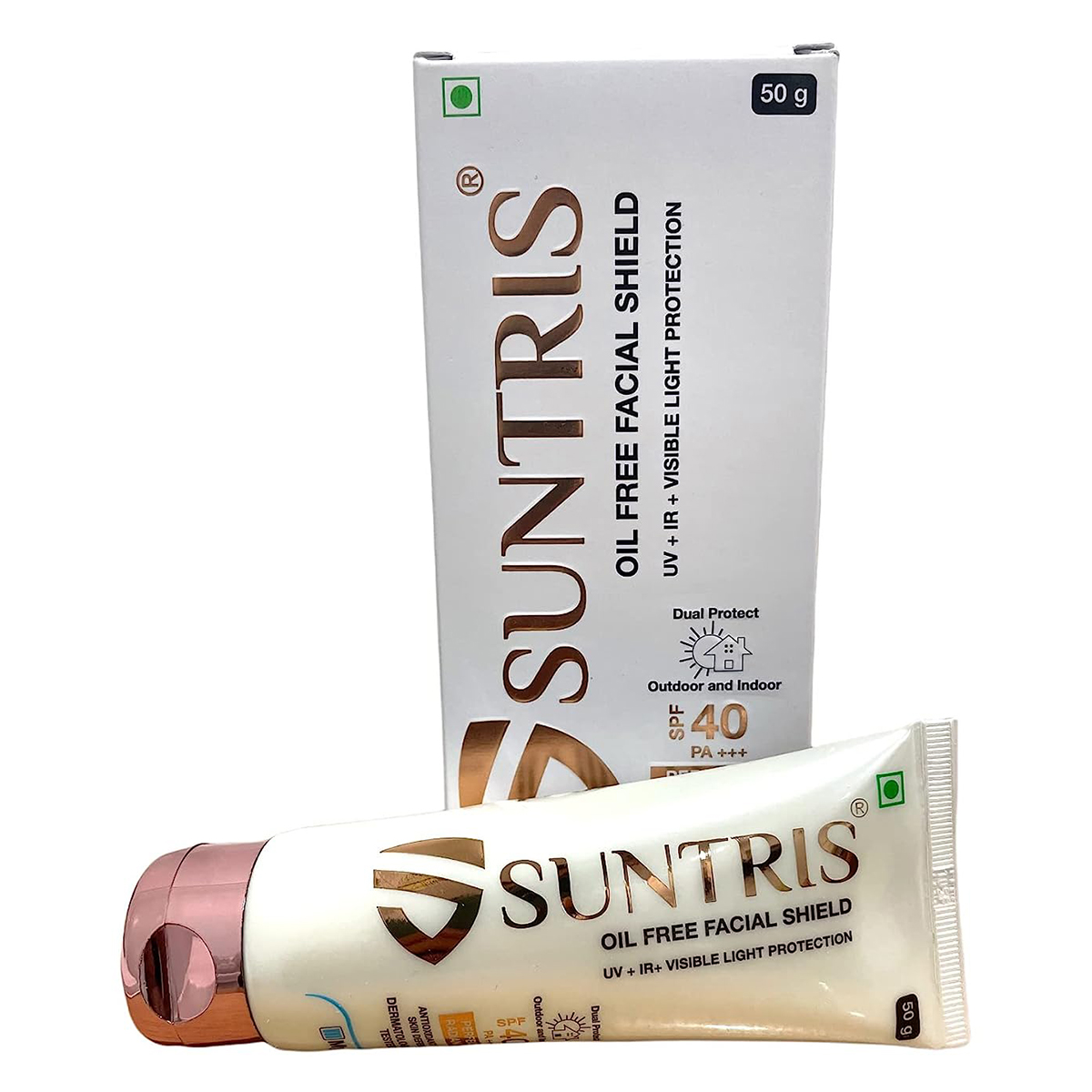 Suntris Oil Free SPF 40 PA+ Face Shield, 50 gm, Pack of 1 Suntris Oil Free SPF 40 PA+ Face Shield, 50 gm, Pack of 1