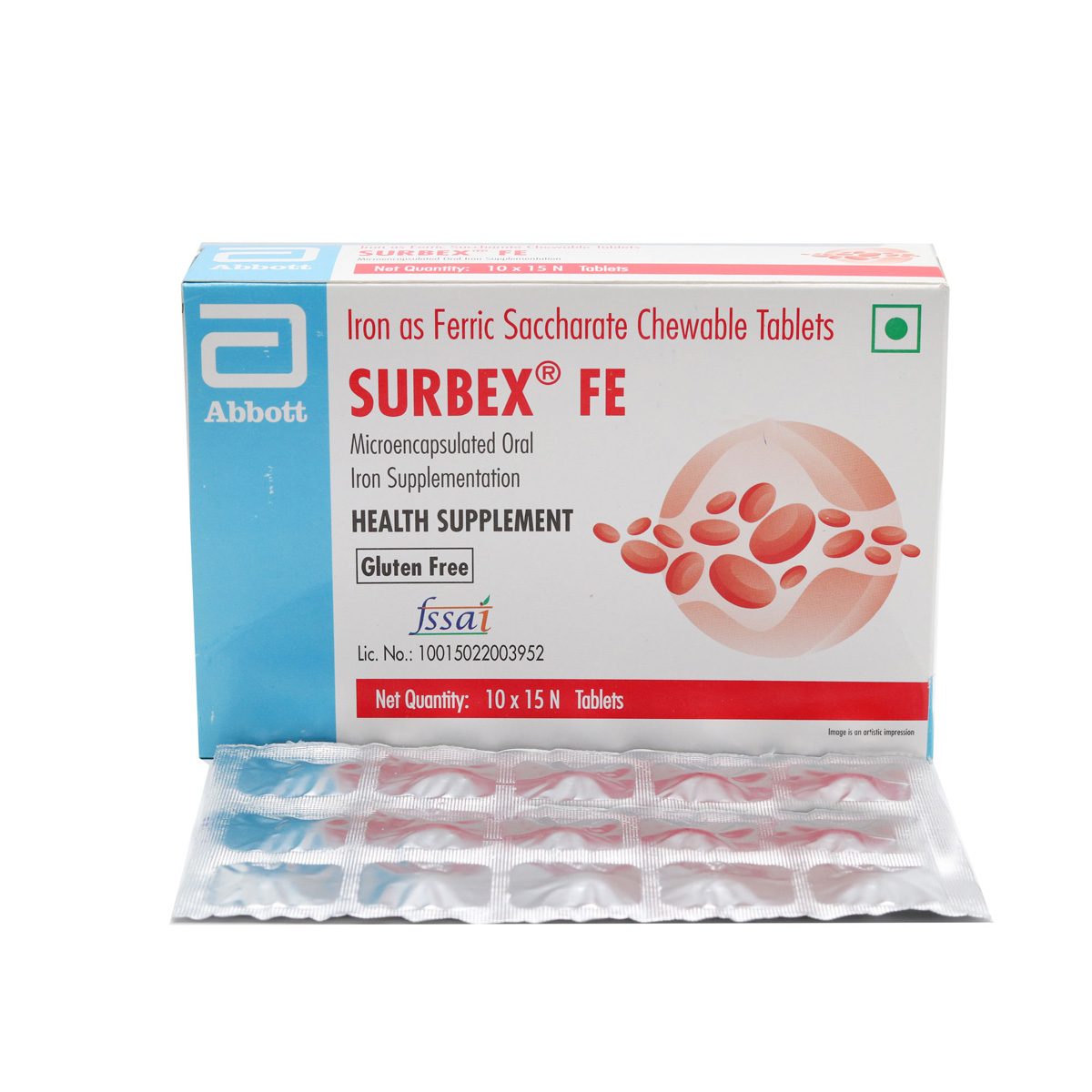 Surbex FE 30 Tablet 15's, Pack of 15 Surbex FE 30 Tablet 15's, Pack of 15