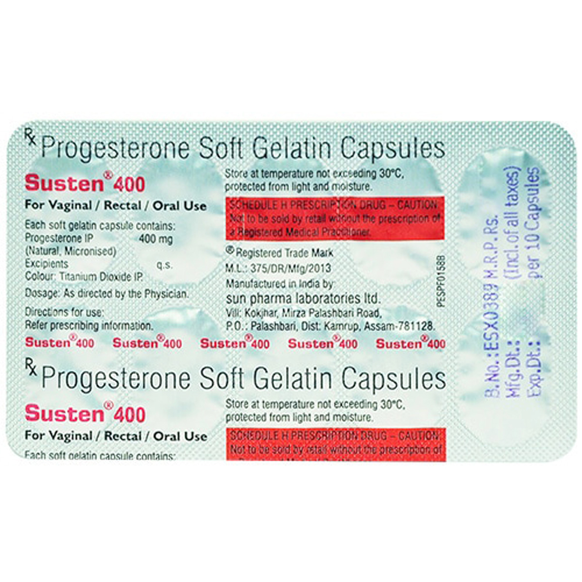 Susten 400 Capsule 10's, Pack of 10 CapsuleS Susten 400 Capsule 10's, Pack of 10 CapsuleS