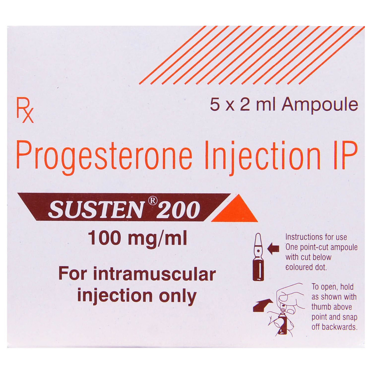 Susten 200 Injection 2 ml, Pack of 1 Injection Susten 200 Injection 2 ml, Pack of 1 Injection