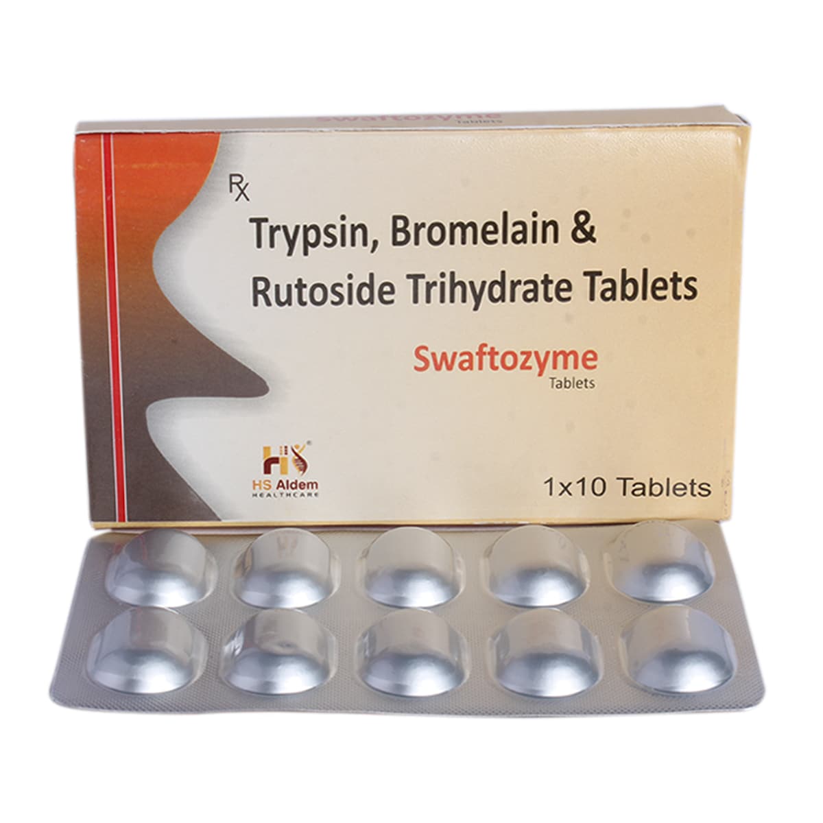 Swaftozyme Tablet 10's, Pack of 10 TABLETS Swaftozyme Tablet 10's, Pack of 10 TABLETS