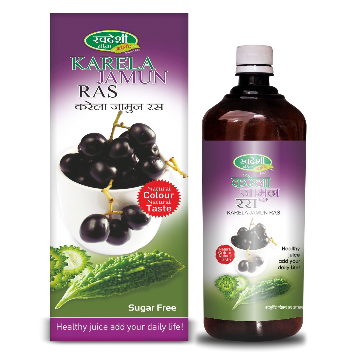 Swadeshi Karela Jamun Ras Sugar Free, 500 ml, Pack of 1 Swadeshi Karela Jamun Ras Sugar Free, 500 ml, Pack of 1