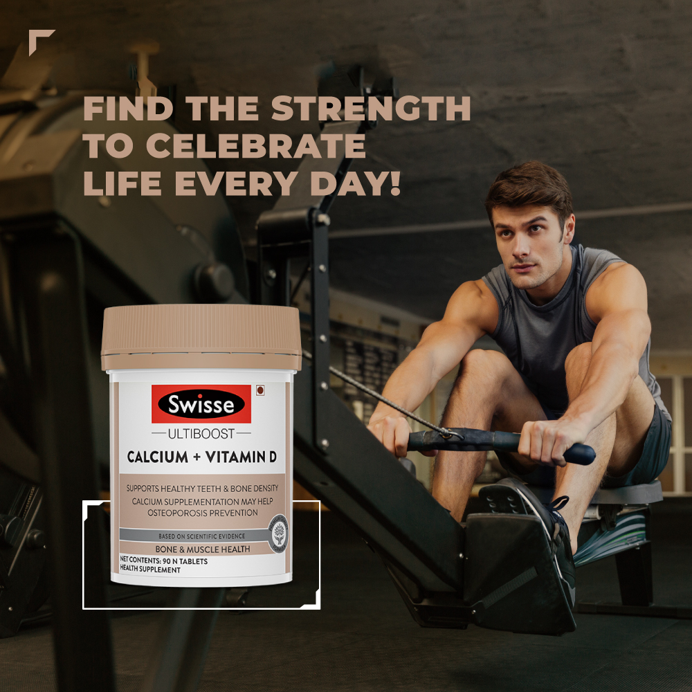 Swisse Ultiboost Calcium + Vitamin D, 90 Tablets, Pack of 1 Swisse Ultiboost Calcium + Vitamin D, 90 Tablets, Pack of 1