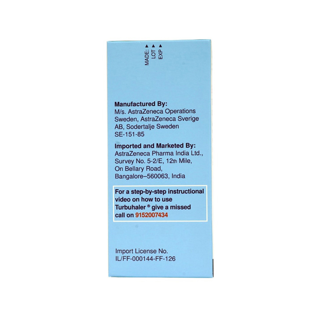 Symbicort 320mcg/9mcg Turbuhaler, Pack of 1 INHALER Symbicort 320mcg/9mcg Turbuhaler, Pack of 1 INHALER