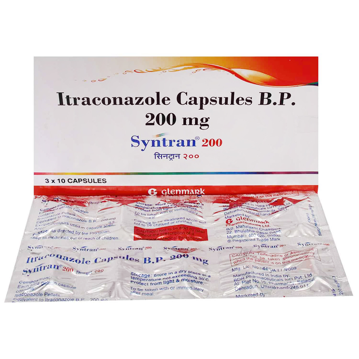 Syntran 200 Capsule 10's, Pack of 10 CAPSULES Syntran 200 Capsule 10's, Pack of 10 CAPSULES