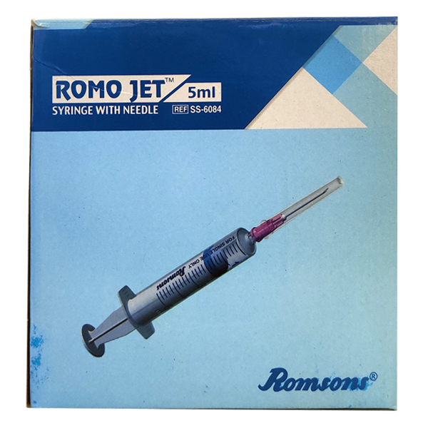 Romson 5 ml Syringes, 1 Count, Pack of 1 Romson 5 ml Syringes, 1 Count, Pack of 1