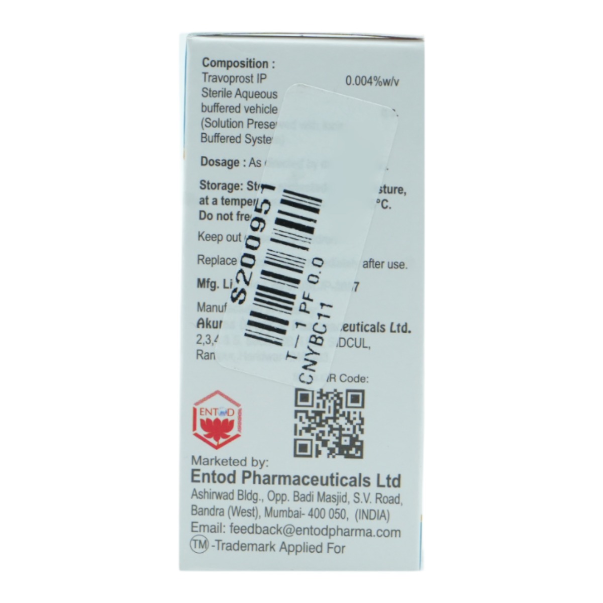 T-1 PF Eye Drops 3 ml, Pack of 1 EYE DROPS T-1 PF Eye Drops 3 ml, Pack of 1 EYE DROPS