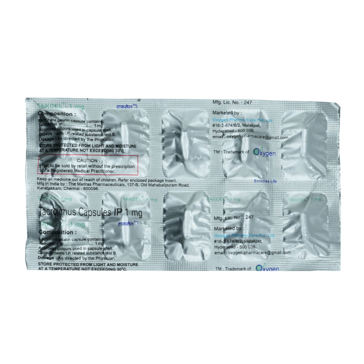 Tacronix-2 Capsule 10's, Pack of 10 CapsuleS Tacronix-2 Capsule 10's, Pack of 10 CapsuleS