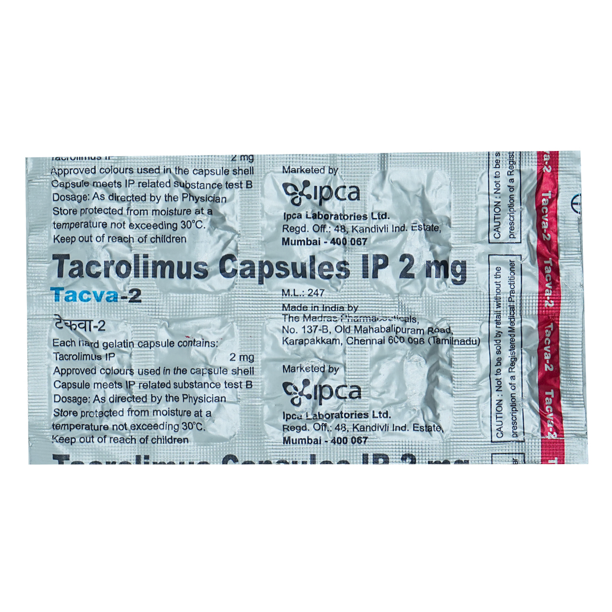 Tacva-2 mg Capsule 10's, Pack of 10 CAPSULES Tacva-2 mg Capsule 10's, Pack of 10 CAPSULES