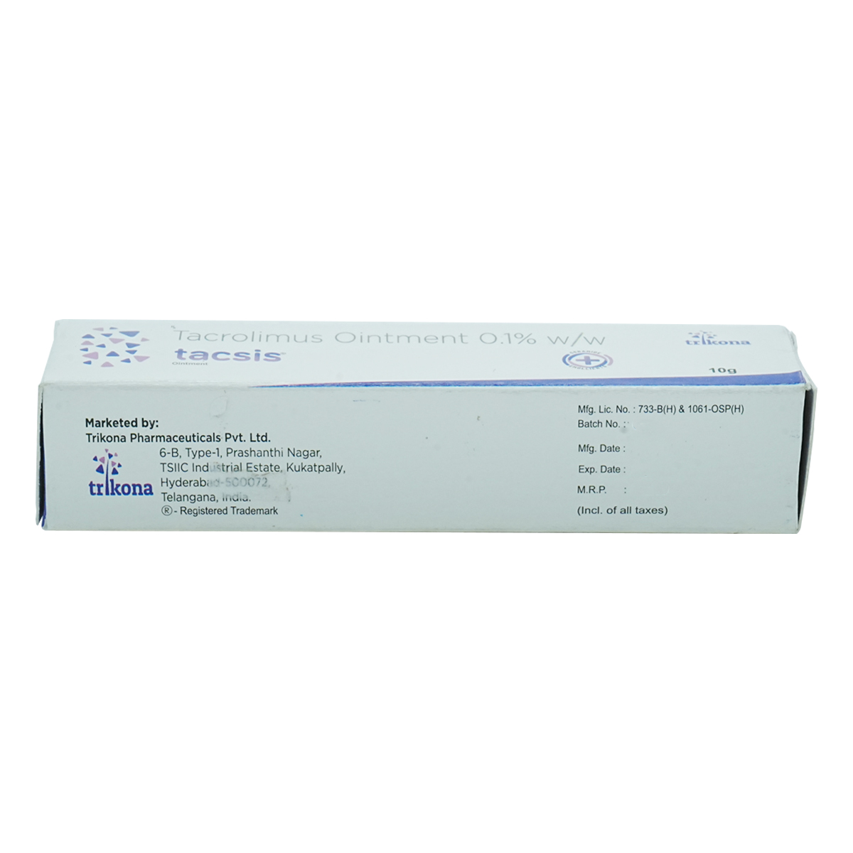 Tacsis Ointment 10 gm, Pack of 1 Ointment Tacsis Ointment 10 gm, Pack of 1 Ointment