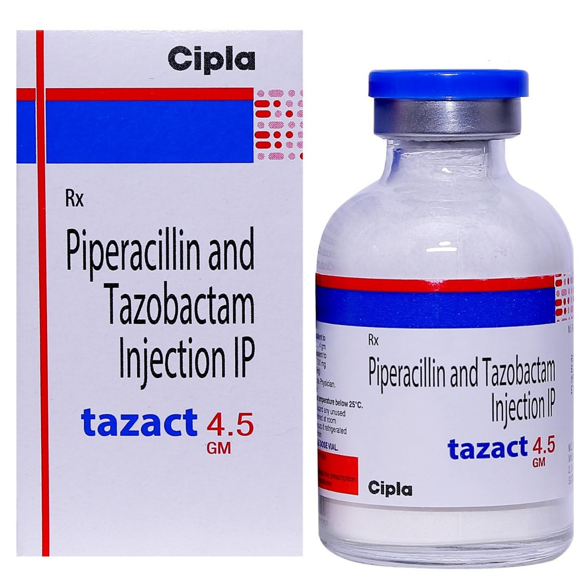 Tazact 4.5gm Injection 1's, Pack of 1 INJECTION Tazact 4.5gm Injection 1's, Pack of 1 INJECTION