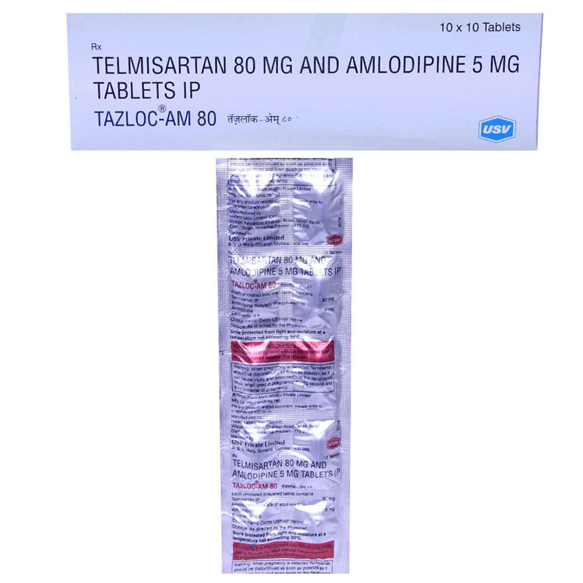 Tazloc-AM 80 Tablet 10's, Pack of 10 Tazloc-AM 80 Tablet 10's, Pack of 10