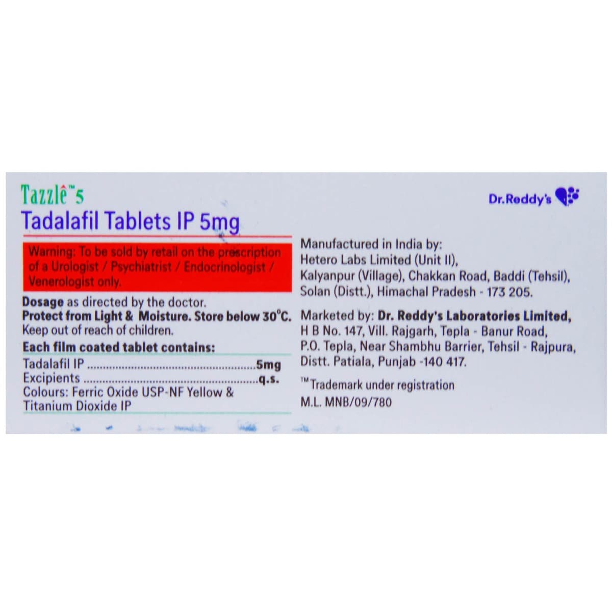 Tazzle 5 Tablet 10's, Pack of 10 TABLETS Tazzle 5 Tablet 10's, Pack of 10 TABLETS