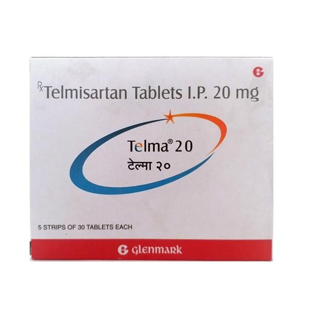 Telma 20 Tablet 30's, Pack of 30 TABLETS Telma 20 Tablet 30's, Pack of 30 TABLETS