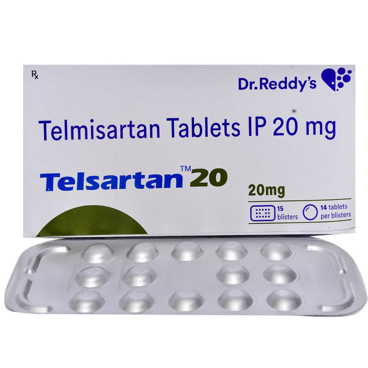 Telsartan 20 Tablet 14's, Pack of 14 TABLETS Telsartan 20 Tablet 14's, Pack of 14 TABLETS