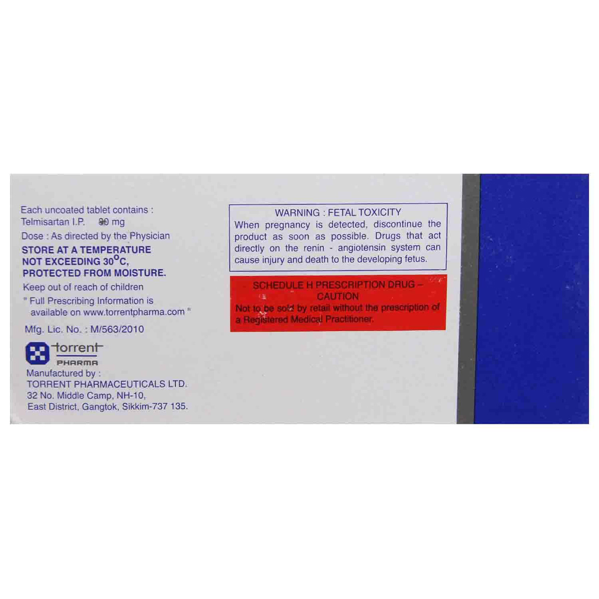 Telday-80 Tablet 10's, Pack of 10 TABLETS Telday-80 Tablet 10's, Pack of 10 TABLETS