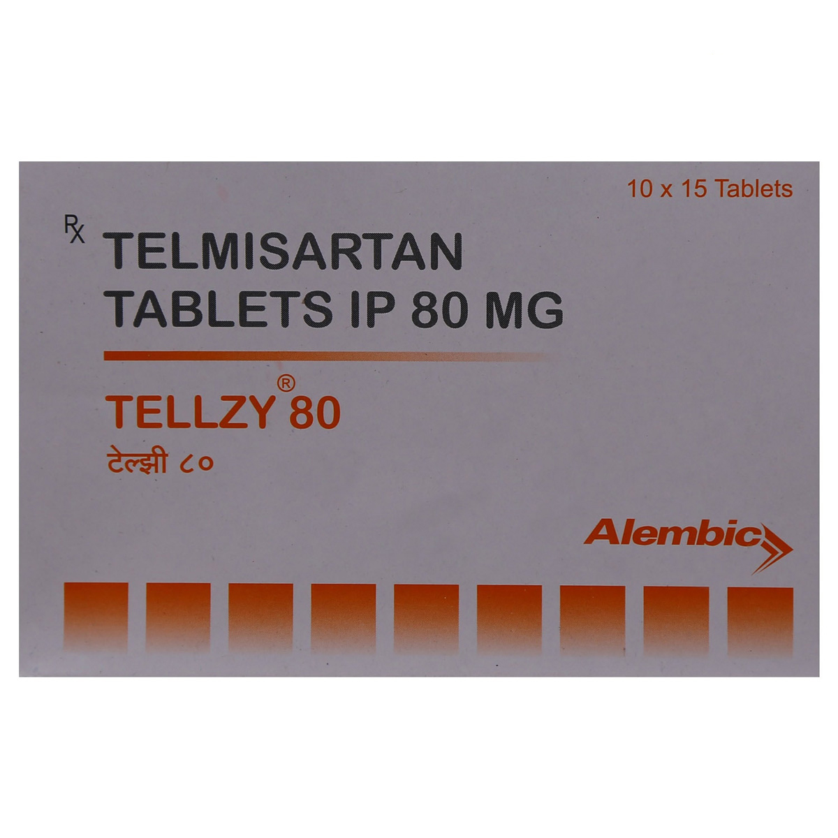 Tellzy 80 Tablet 15's, Pack of 15 TABLETS Tellzy 80 Tablet 15's, Pack of 15 TABLETS
