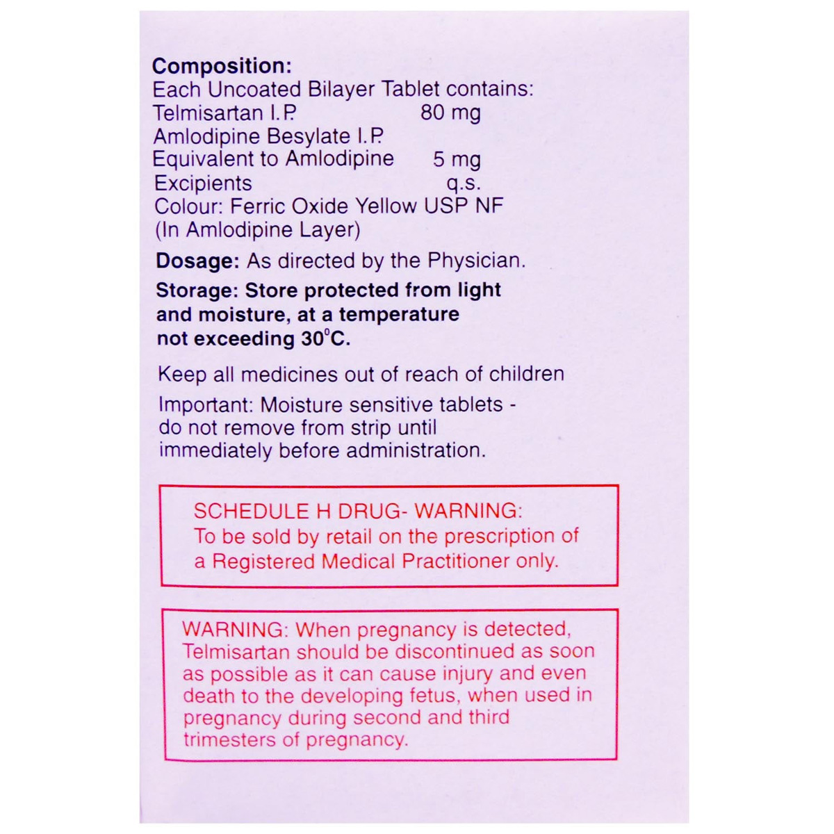 Telma 80-AM Tablet 15's, Pack of 15 Telma 80-AM Tablet 15's, Pack of 15