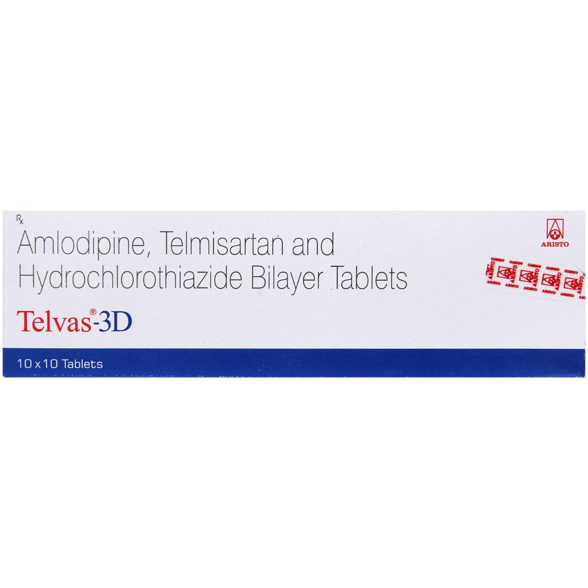 Telvas-3D Tablet 10's, Pack of 10 Telvas-3D Tablet 10's, Pack of 10
