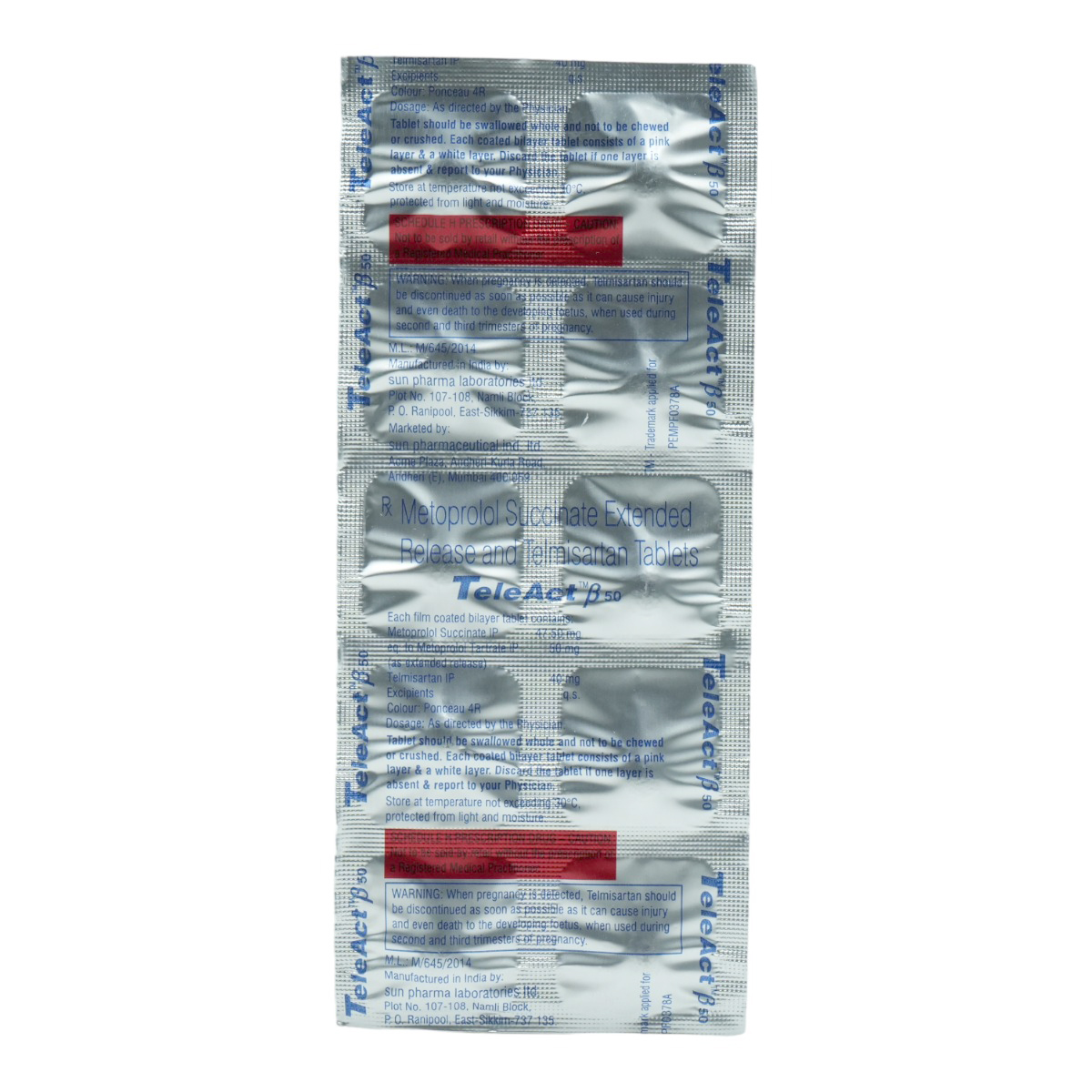 Teleact B 50 Tablet 10's, Pack of 10 Teleact B 50 Tablet 10's, Pack of 10