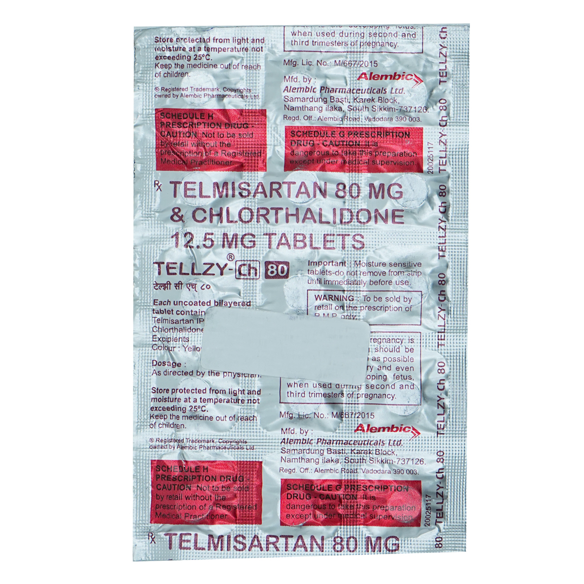 Tellzy CH 80 Tablet 15's, Pack of 15 Tellzy CH 80 Tablet 15's, Pack of 15