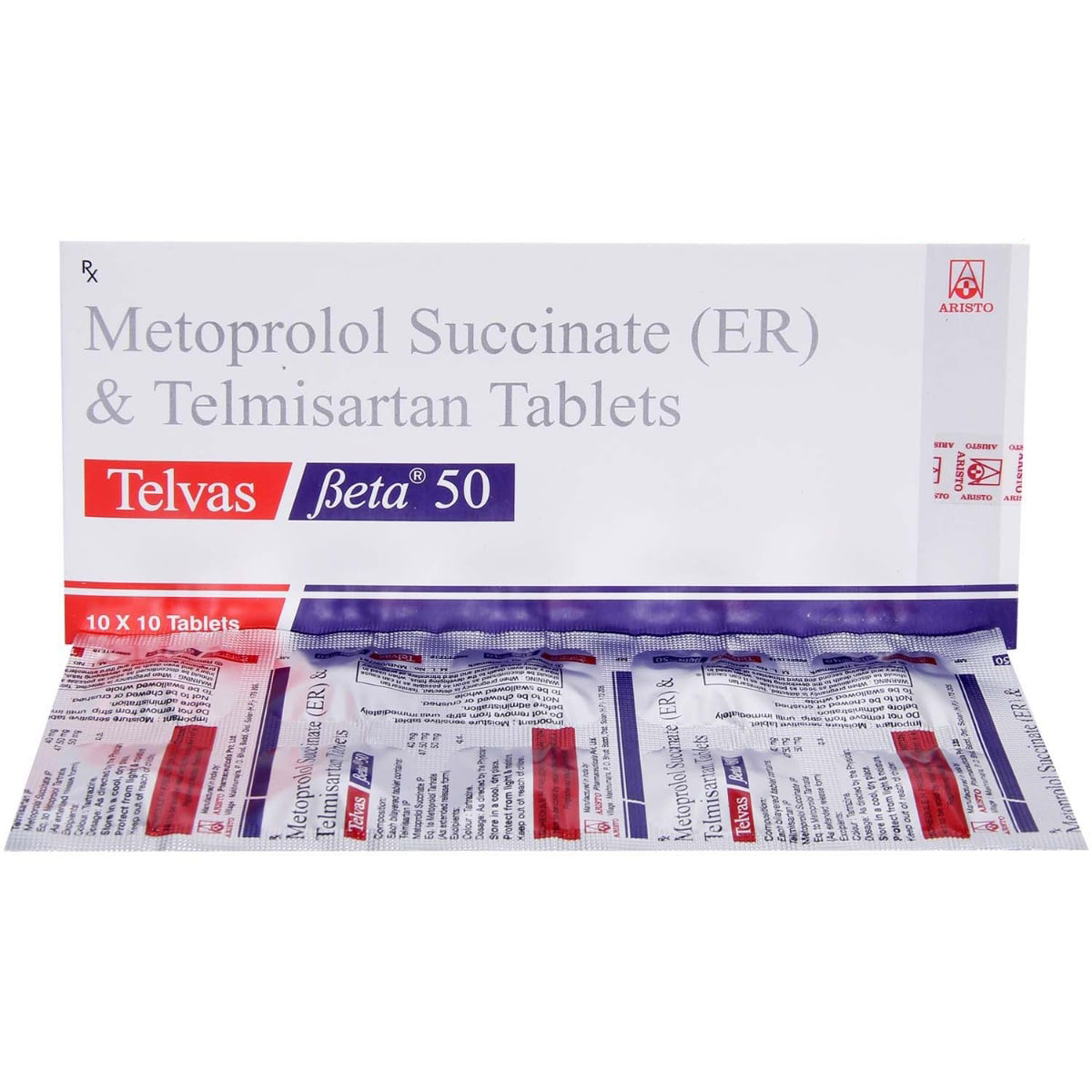 Telvas Beta 50 Tablet 10's, Pack of 10 Telvas Beta 50 Tablet 10's, Pack of 10