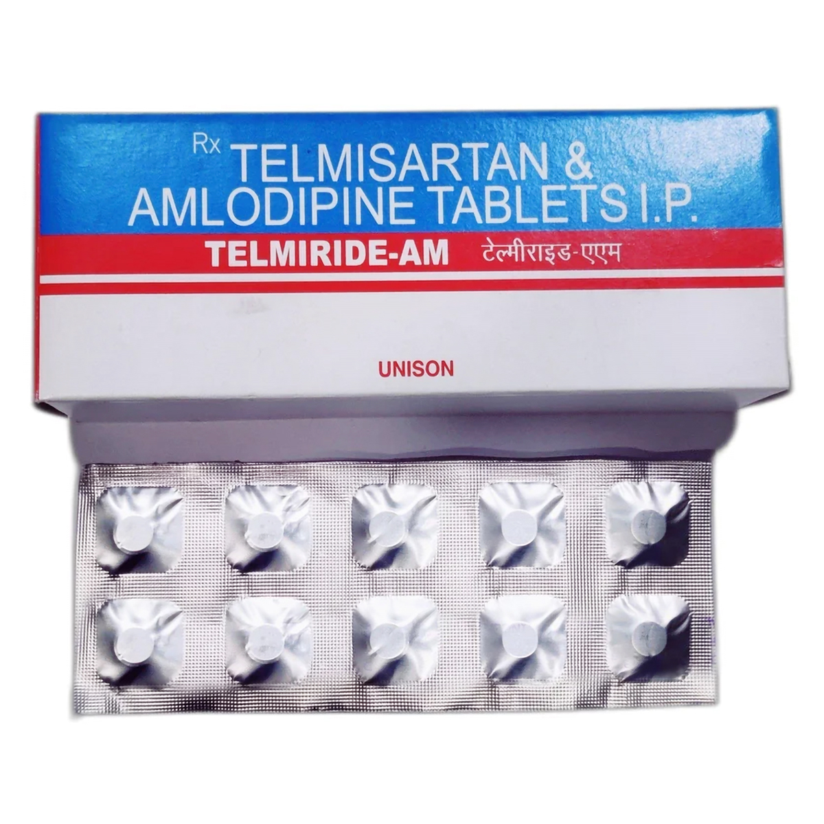 Telmiride AM Tablet 10's, Pack of 10 TABLETS Telmiride AM Tablet 10's, Pack of 10 TABLETS