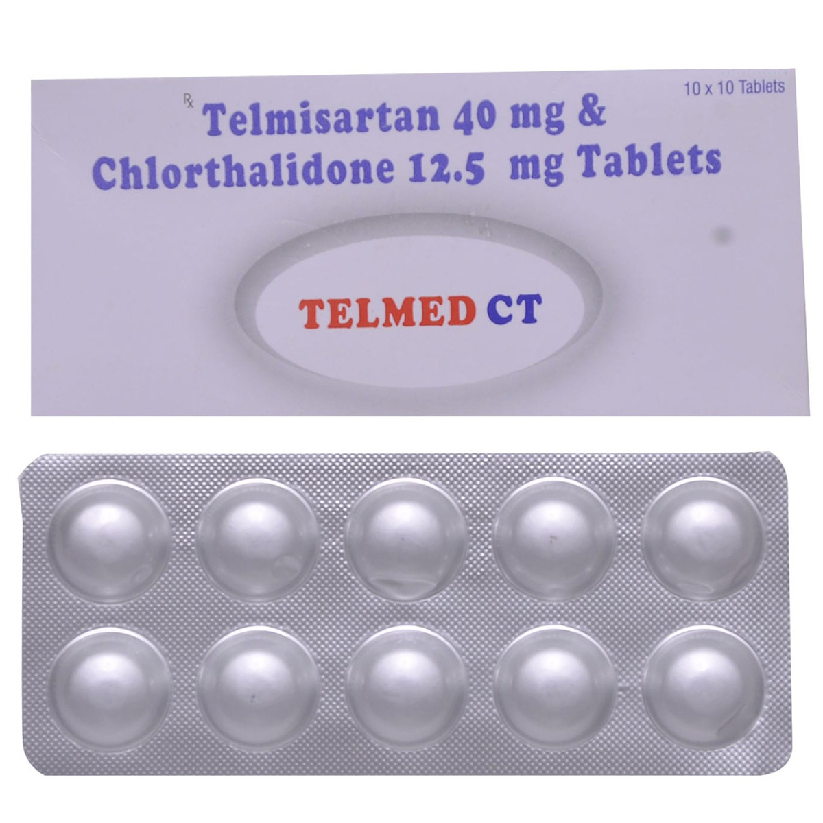 Telmed CT Tablet 10's, Pack of 10 Telmed CT Tablet 10's, Pack of 10