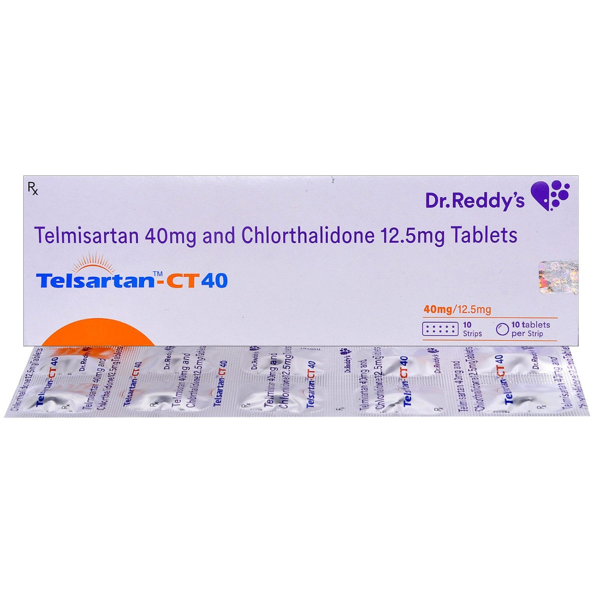 Telsartan-CT 40 Tablet 10's, Pack of 10 Telsartan-CT 40 Tablet 10's, Pack of 10