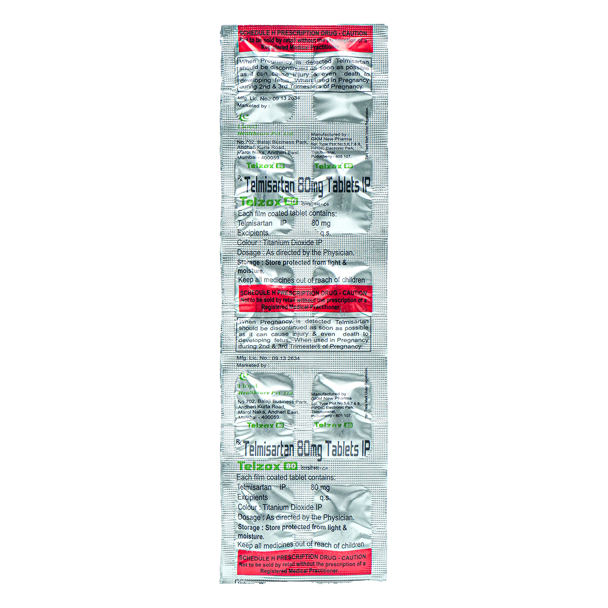 Telzox 80 Tablet 10's, Pack of 10 TABLETS Telzox 80 Tablet 10's, Pack of 10 TABLETS