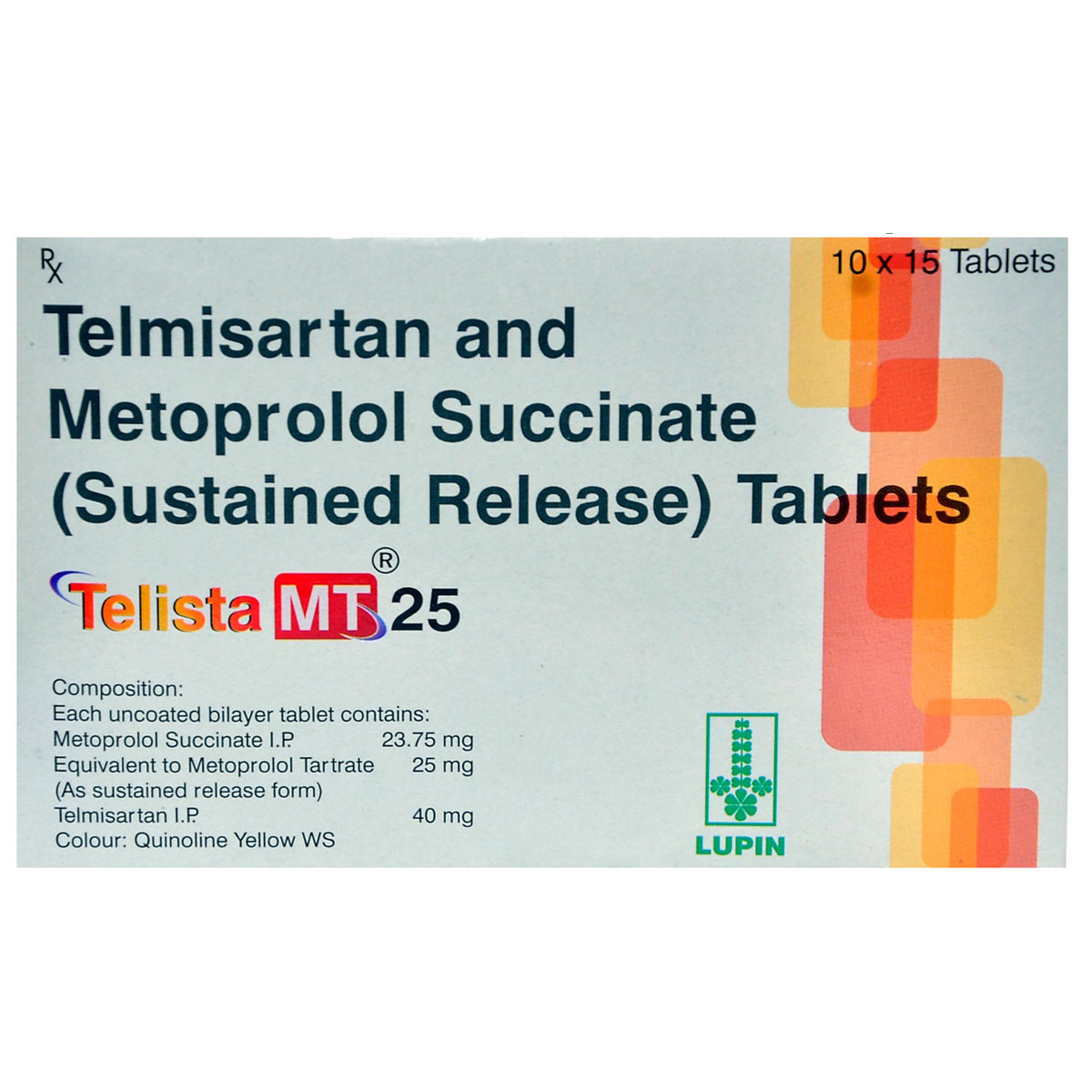 Telista MT 25 Tablet 15's, Pack of 15 TABLETS Telista MT 25 Tablet 15's, Pack of 15 TABLETS