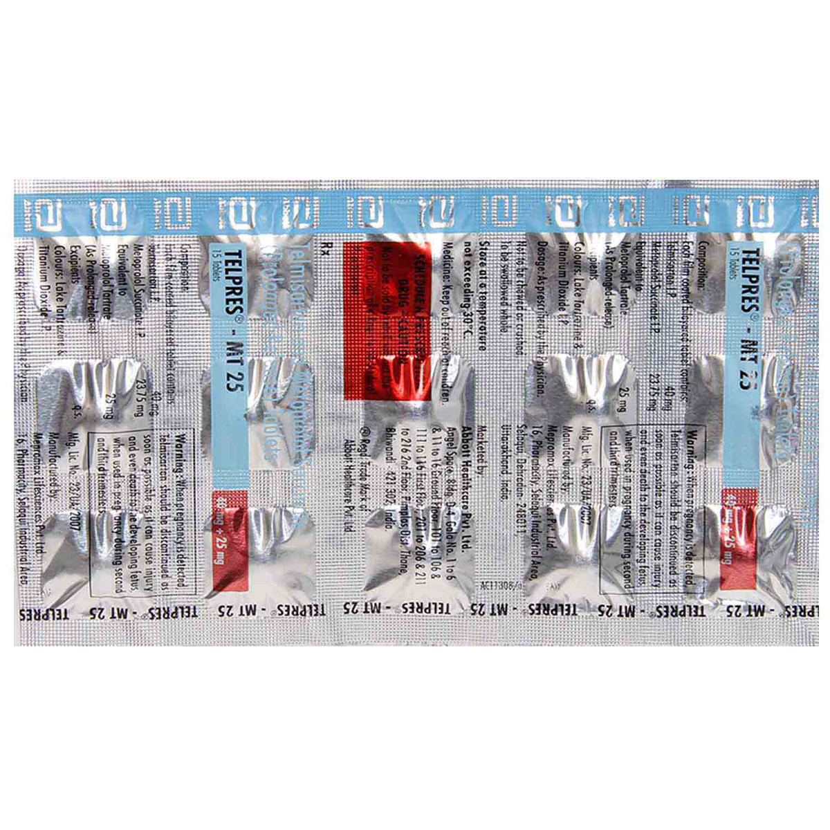 Telpres-MT 25 Tablet 15's, Pack of 15 Telpres-MT 25 Tablet 15's, Pack of 15