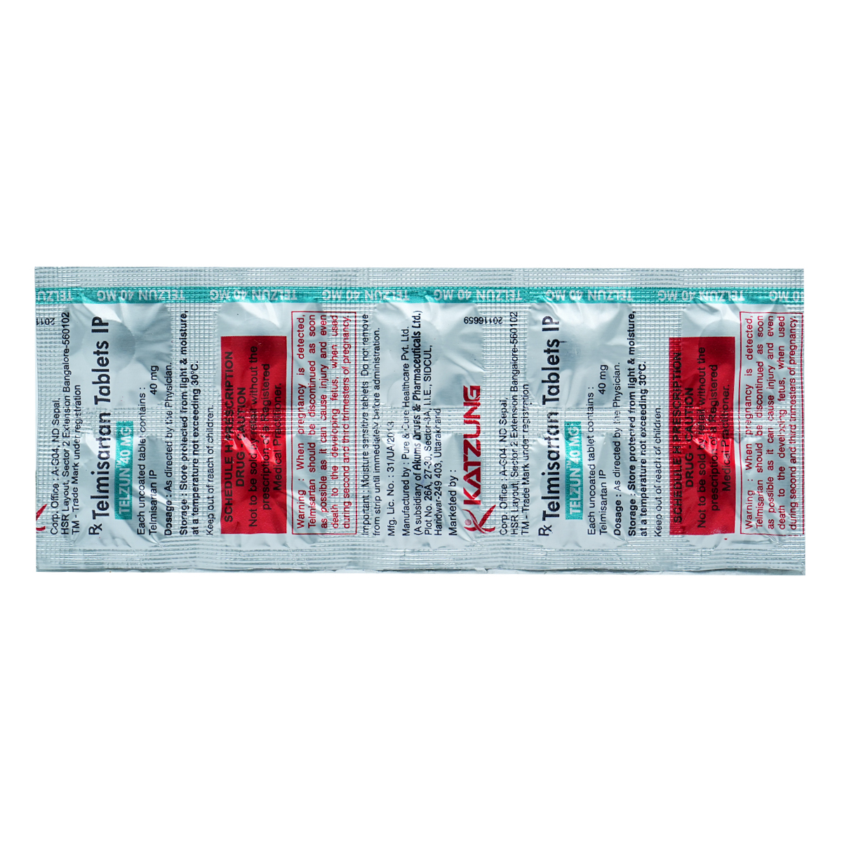 Telzun 40 mg Tablet 10's, Pack of 10 TABLETS Telzun 40 mg Tablet 10's, Pack of 10 TABLETS
