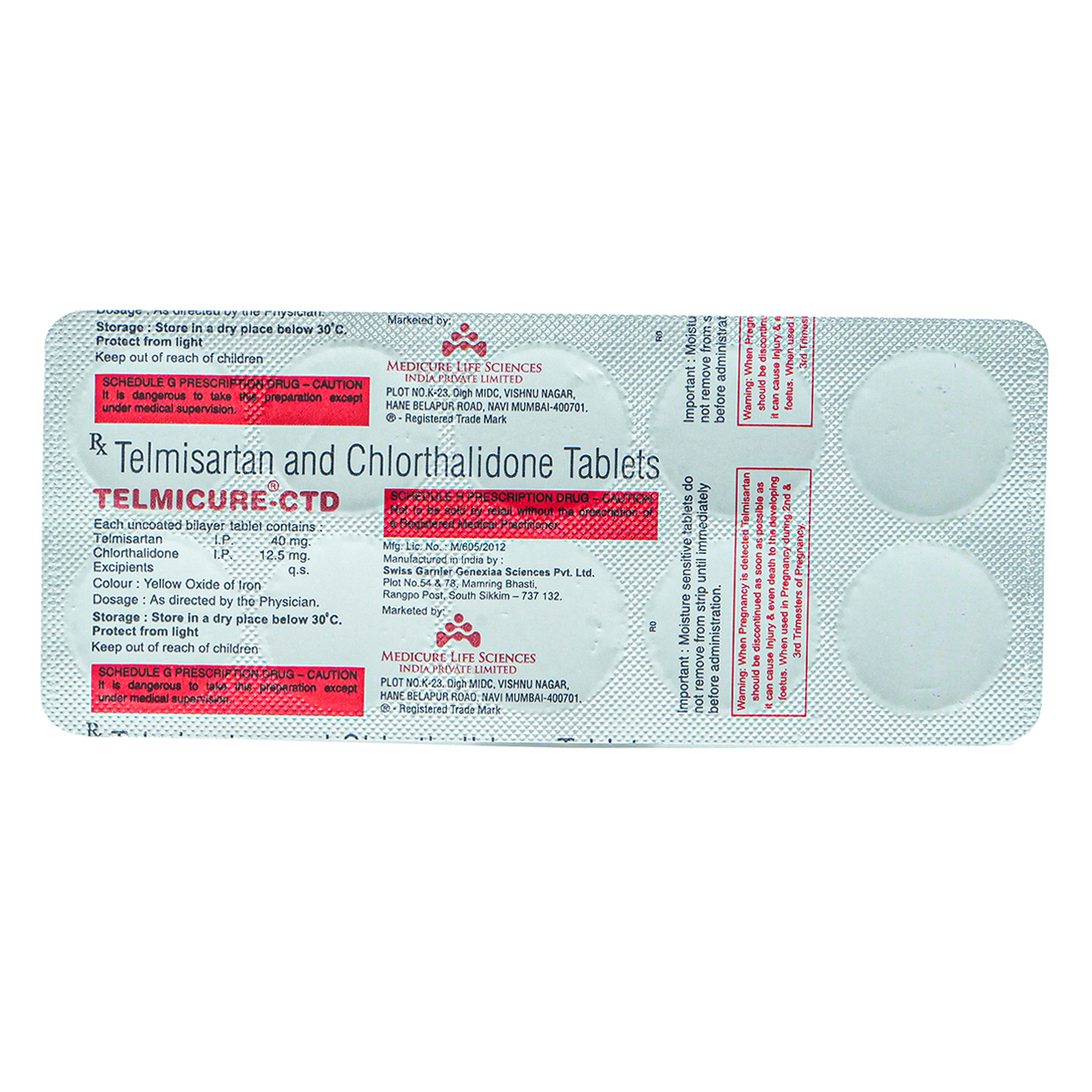 Telmicure-CTD Tablet 10's, Pack of 10 Telmicure-CTD Tablet 10's, Pack of 10