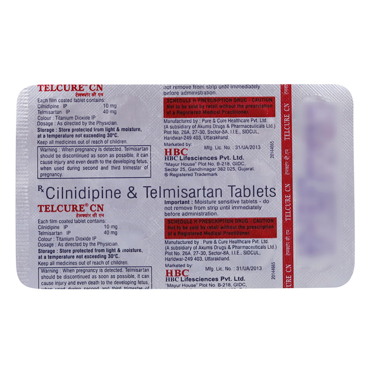 Telcure CN Tablet 15's, Pack of 15 TABLETS Telcure CN Tablet 15's, Pack of 15 TABLETS
